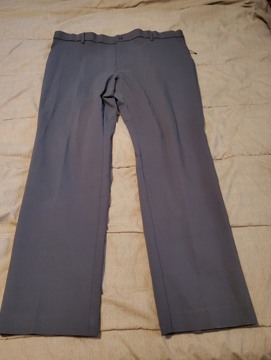 Chaps Other - Chaps Performance Forman Pants Mens 40x30 Classic Fit Stretch Grey Casual Preppy
